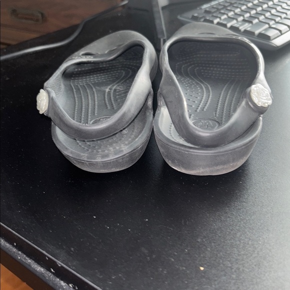 Crocs Jayna Ballet Flats Women's Size 9 Black Cutout Slip On Slingback - Picture 4 of 6